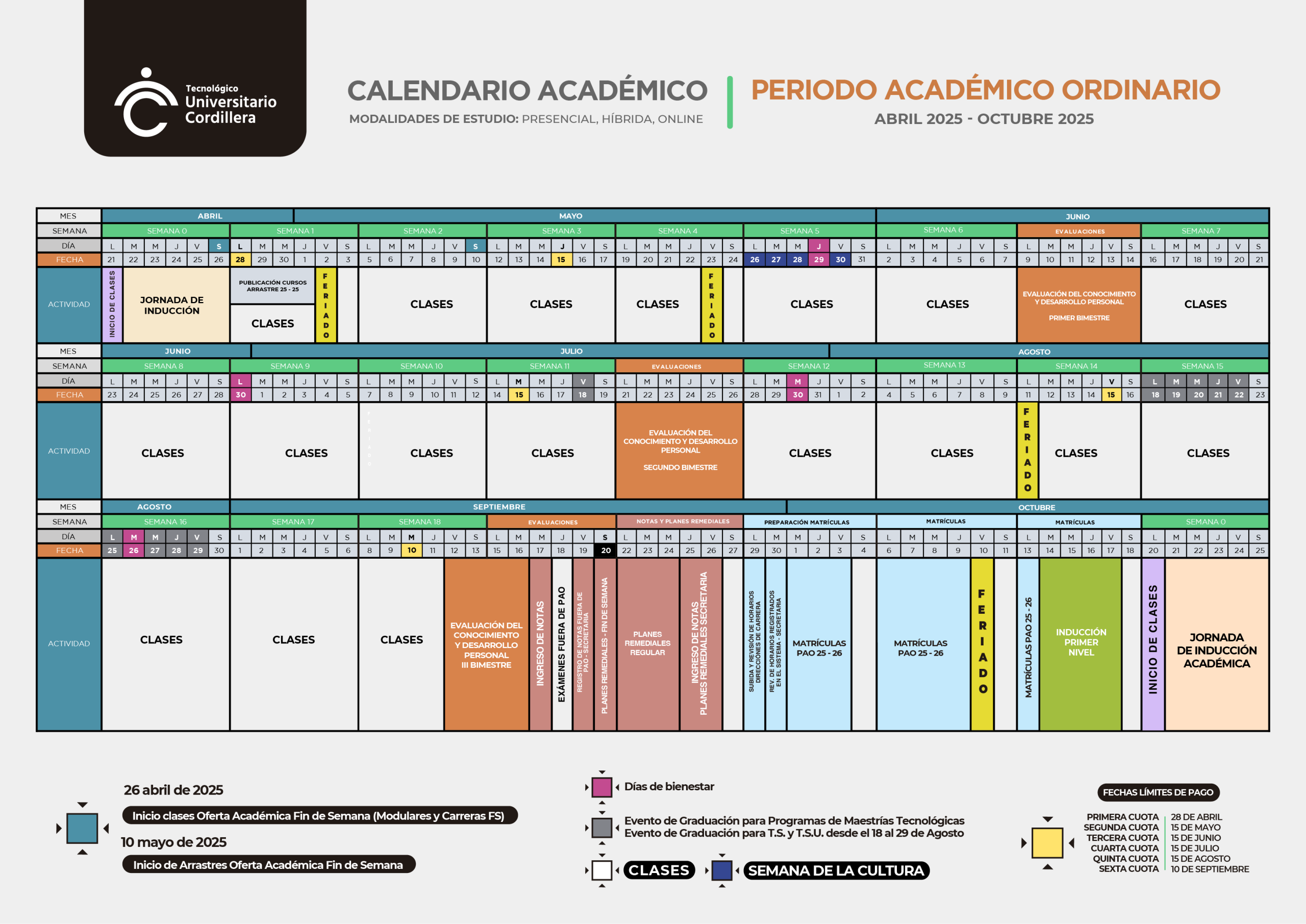 Calendario académico