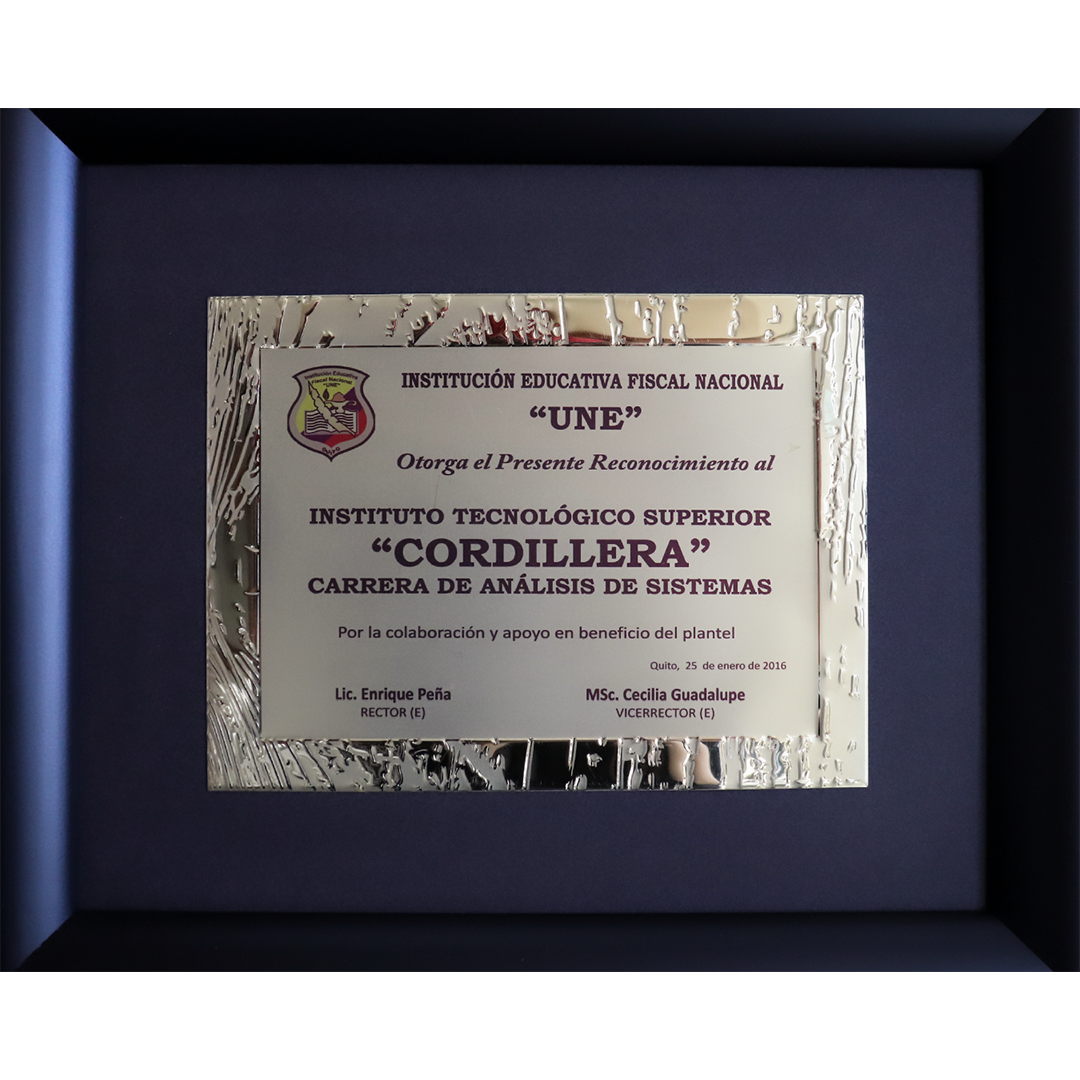 Certificado Colaboración y Apoyo al Plantel