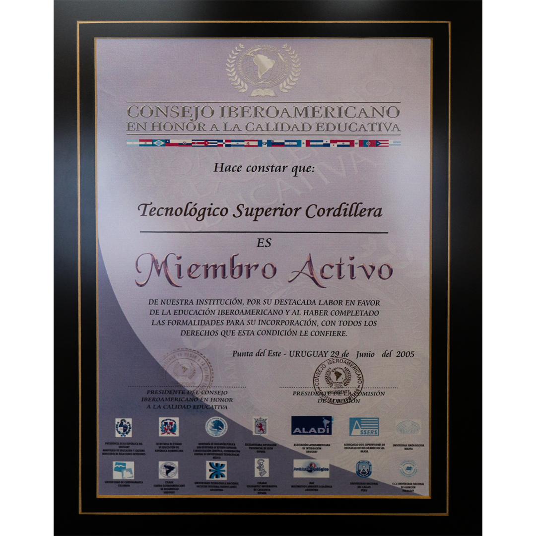 Miembro Activo en calidad educativa iberoamericana